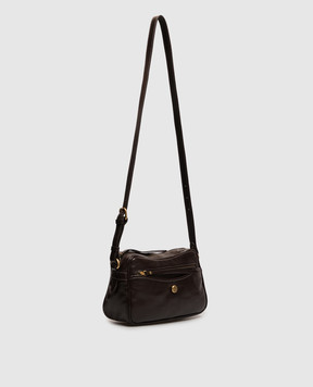 Gianni Chiarini Коричневая кожаная глянцевая сумка Cora BS12585RALPH