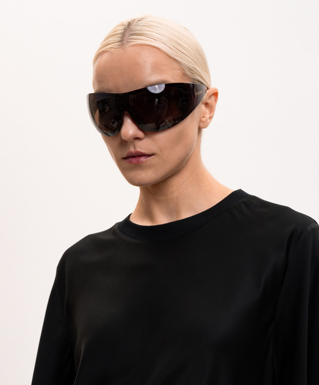 Saint Laurent Коричневые солнцезащитные очки 914 870335Y9958 изображение 2