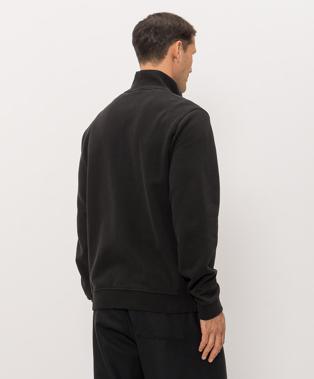 Stone Island Чорний кардиган з патчем логотипа L2S156100066S0A20 зображення 4