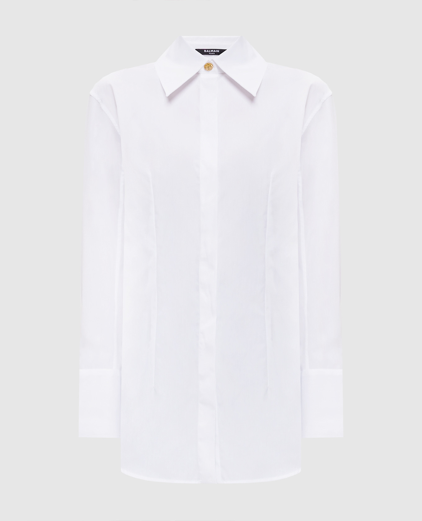 

Белая удлиненная рубашка, Белый, Рубашки