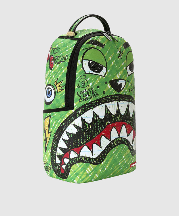 Sprayground Дитячий зелений рюкзак Moneybear Chomp & Keychain 910B8670NSZ зображення 2