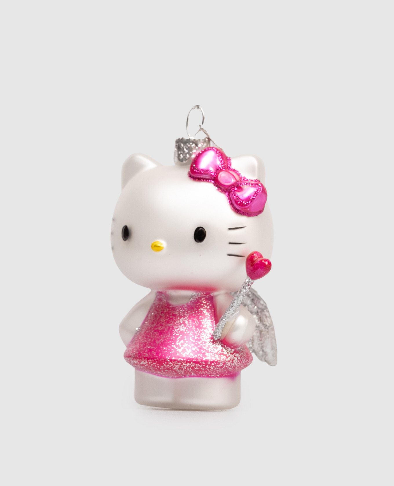 

Елочная игрушка Hello Kitty with magic wand, Серый, Елочные украшения