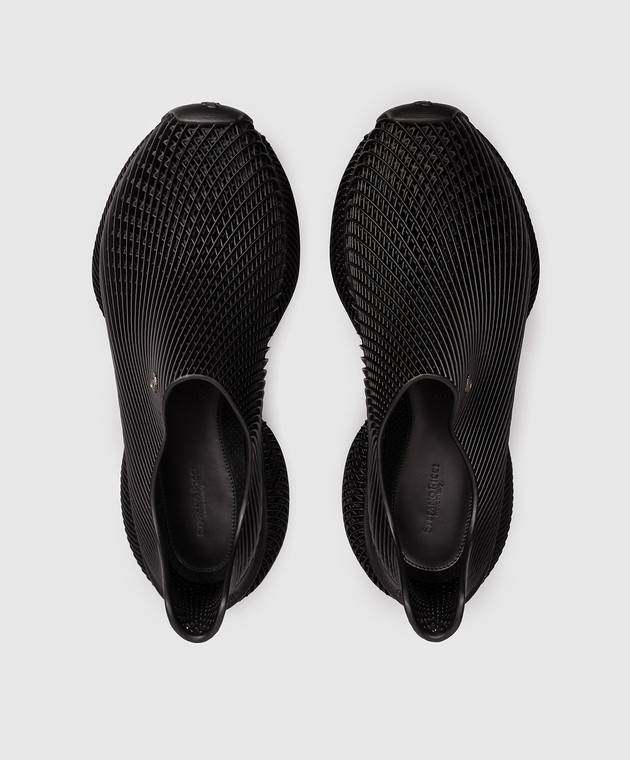 Stefano Ricci Черные кроссовки с эмблемой UG01G2423TPSDPW изображение 4