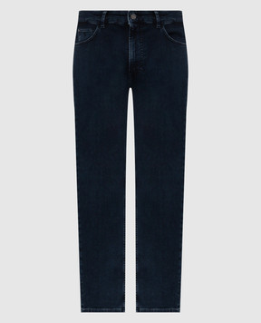 Trussardi Сині джинси з вишивкою емблеми P403H704871NMJ380D31