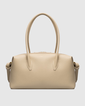 YUZEFI Бежева шкіряна сумка BRIOCHE BRIOCHEDUFFLE