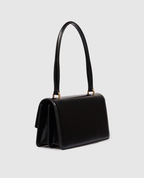 Valentino Черная кожаная сумка Vain с логотипом 7W0B0R93GCB