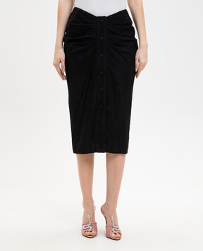 Valentino Чорна замшева спідниця-олівець 8B0NI08AA6Q
