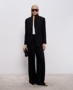 Brunello Cucinelli Черный жакет с льном MH1267181