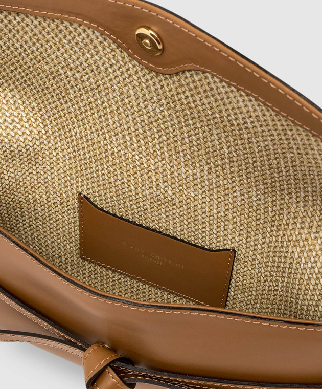 Gianni Chiarini Коричнева шкіряна сумка Belty BS12146COMMLSR зображення 4