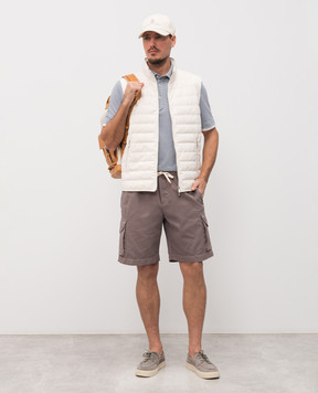 Brunello Cucinelli Белый пуховой жилет MM4791451