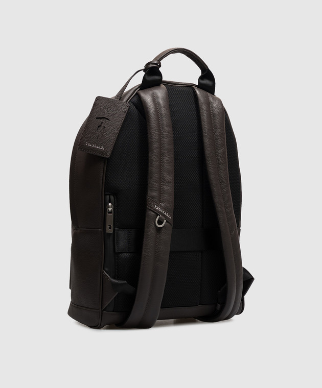 Trussardi Коричневий шкіряний рюкзак Z586E006413NMBZ01L33 зображення 3