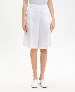 Agnona Белые бермуды из льна T81103XU3049