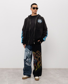 AMIRI Чорна спортивна куртка MA Flames AMTOJR1113