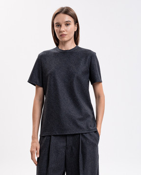 Carven Серая футболка из шерсти 6252K21036