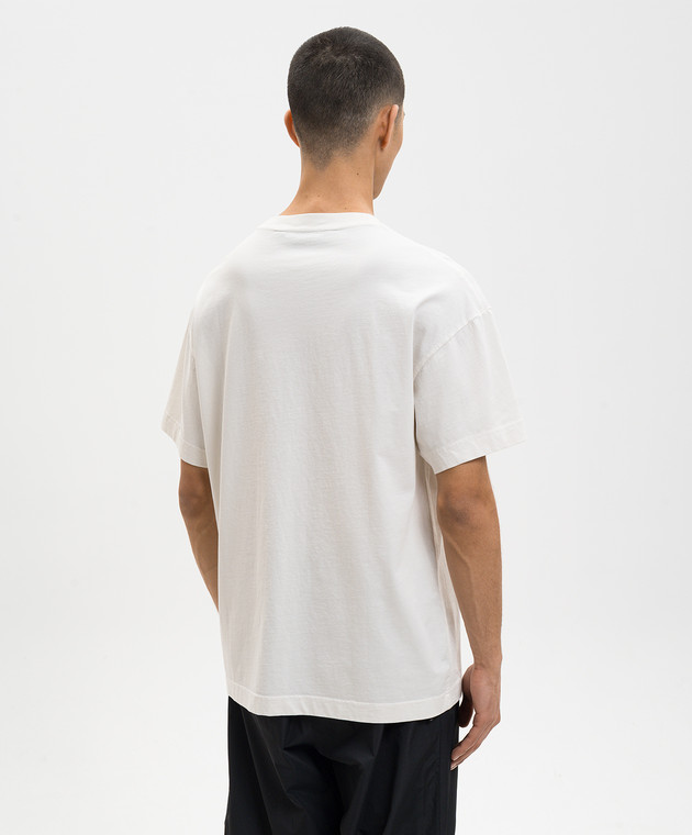 Palm Angels Футболка Spray Bear цвета айвори PMAA109S26JER001 изображение 4