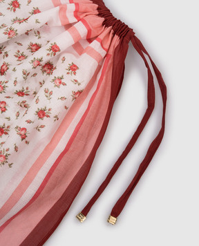 Dolce&Gabbana Біле парео в квітковий принт O4A05JON0DO