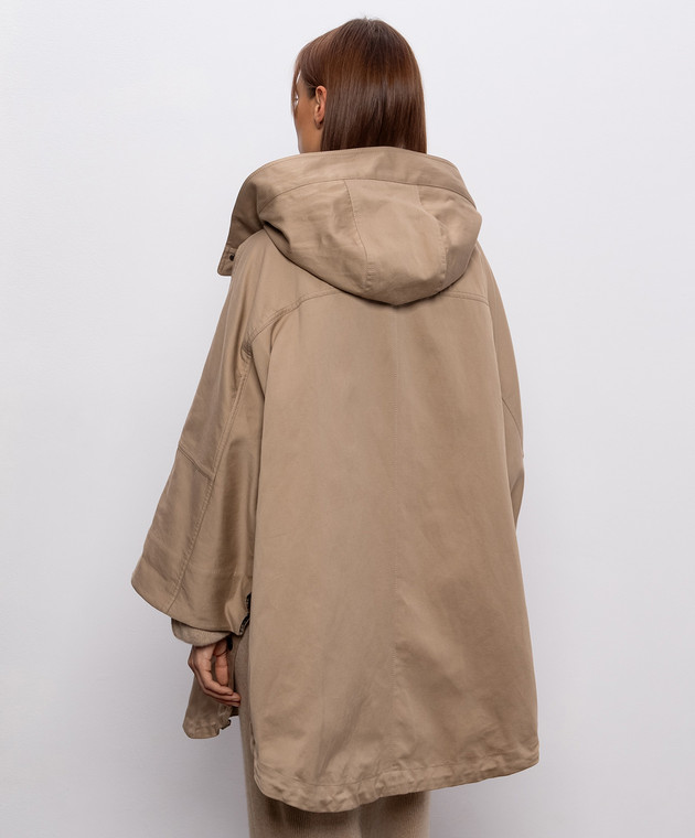 Brunello Cucinelli Бежева куртка з льоном ML5977575P зображення 4