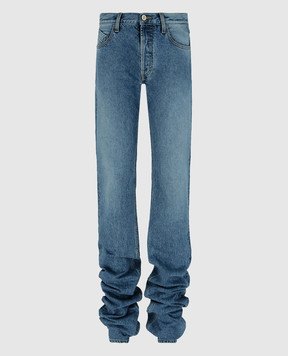 The Attico Сині подовжені джинси з патчем логотипа 260WCP00214DDS001AA