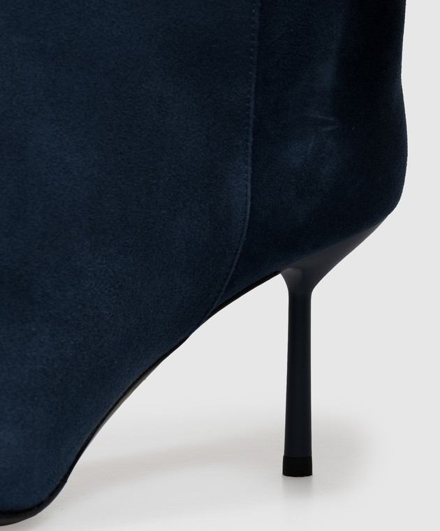 Le Silla Синие замшевые сапоги BELLA 4236C080BMPPVEP изображение 5