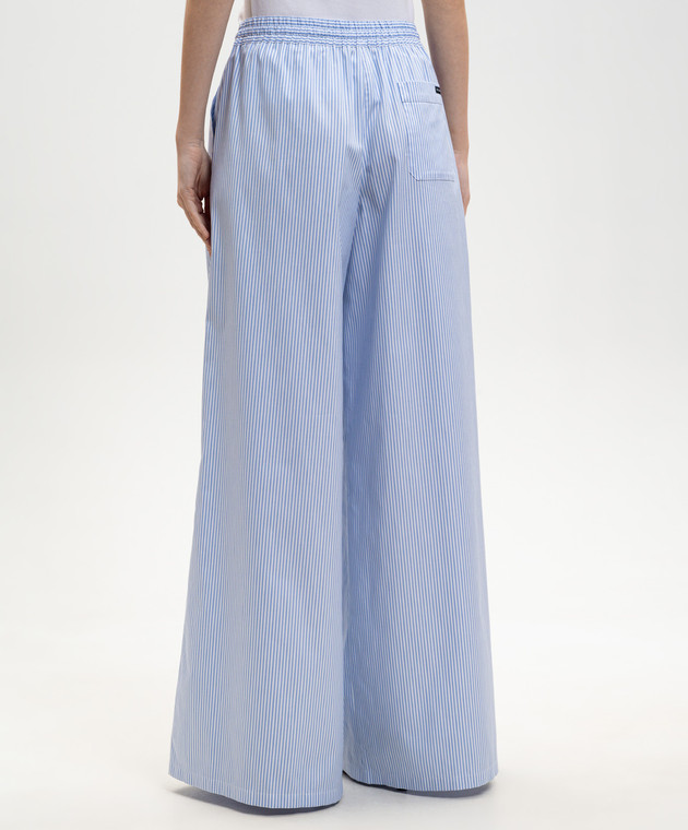 Dolce&Gabbana Голубые брюки в полоску FTDLFTFR536 изображение 4