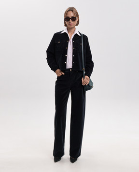 Max Mara Сині вельветові штани FRAGOLA MSTFRAGOLA