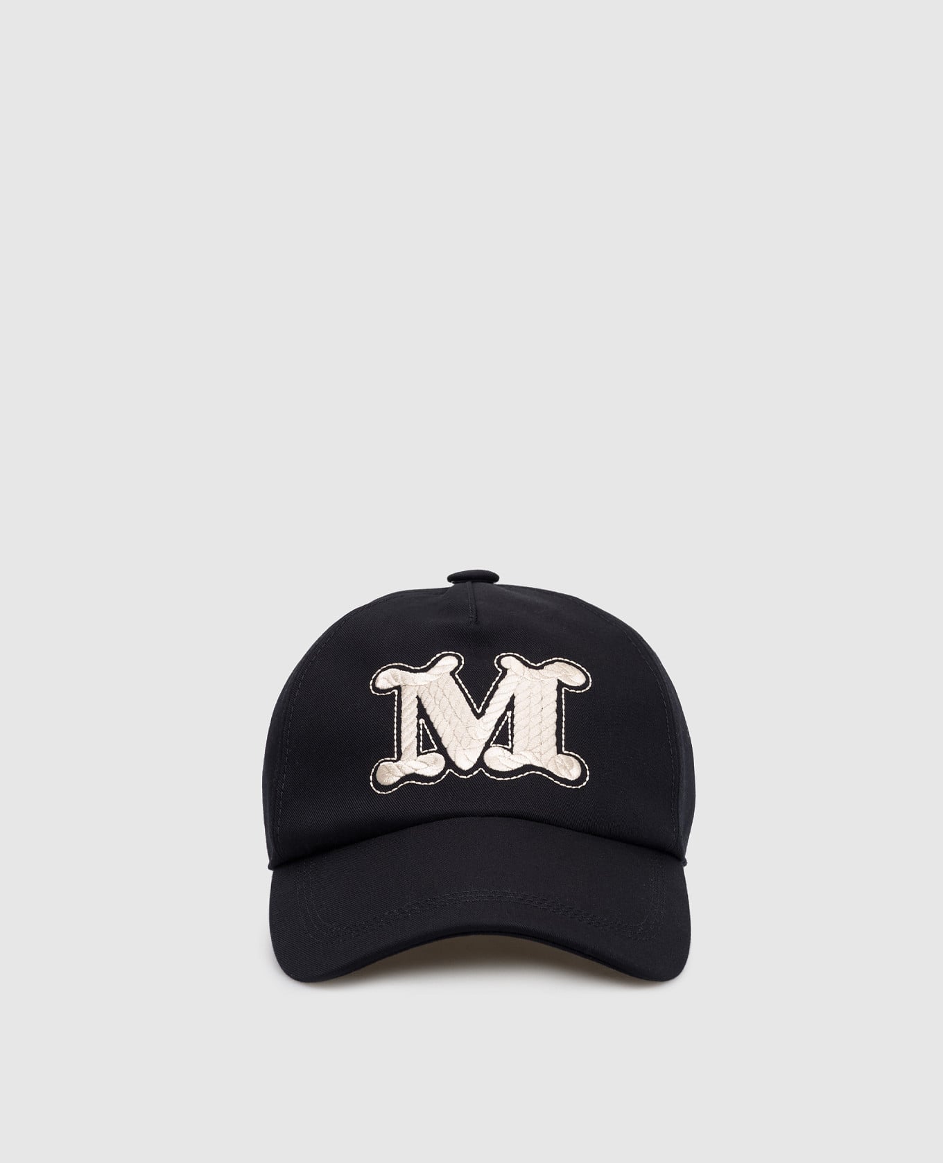 Синяя кепка MXARIBALDO с вышивкой логотипа монограммы