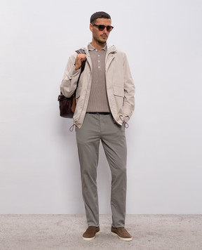 Brunello Cucinelli Бежеве поло з бавовни M29400025