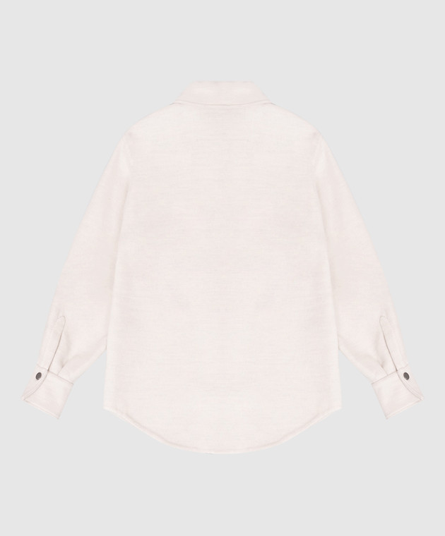 Brunello Cucinelli Детская серая куртка из шерсти BD565C437C изображение 2