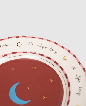 Bitossi Home Белая фарфоровая тарелка для фруктов Moon PAN01023