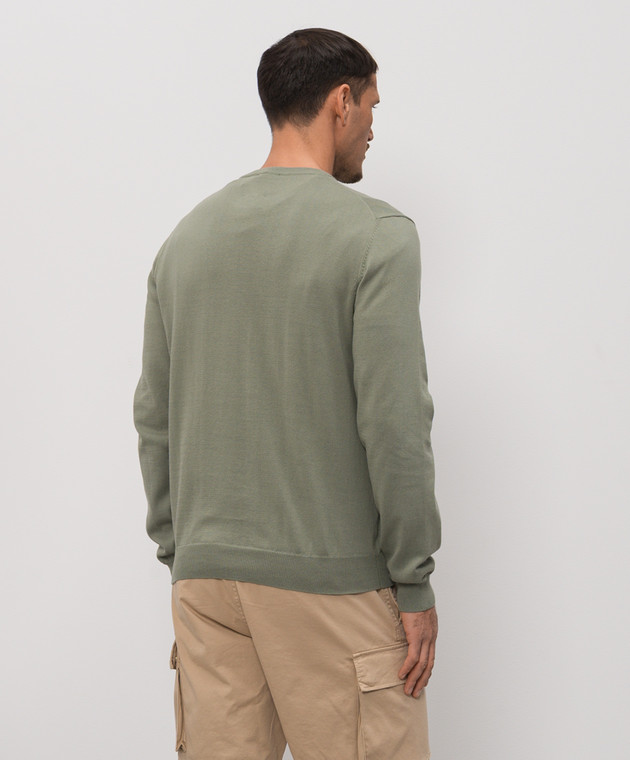 Woolrich Джемпер кольору хакі з вишивкою логотипа CFWOKN0331MRUF0787 зображення 4