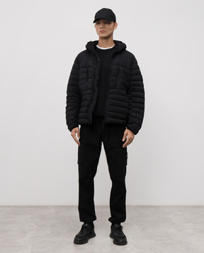 Stone Island Чорний світшот з логотипом K2S156100022S0A20