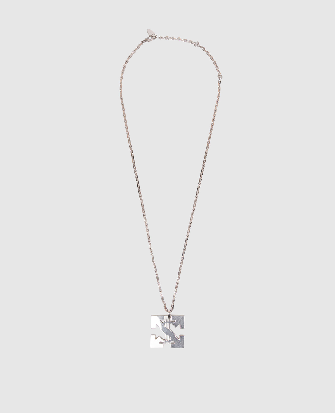 

Серебристая цепочка с подвеской Dollar Arrow, Серебристый, Ожерелья
