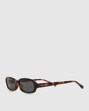 Saint Laurent Коричневые солнцезащитные очки 872 Erin 862864Y9956