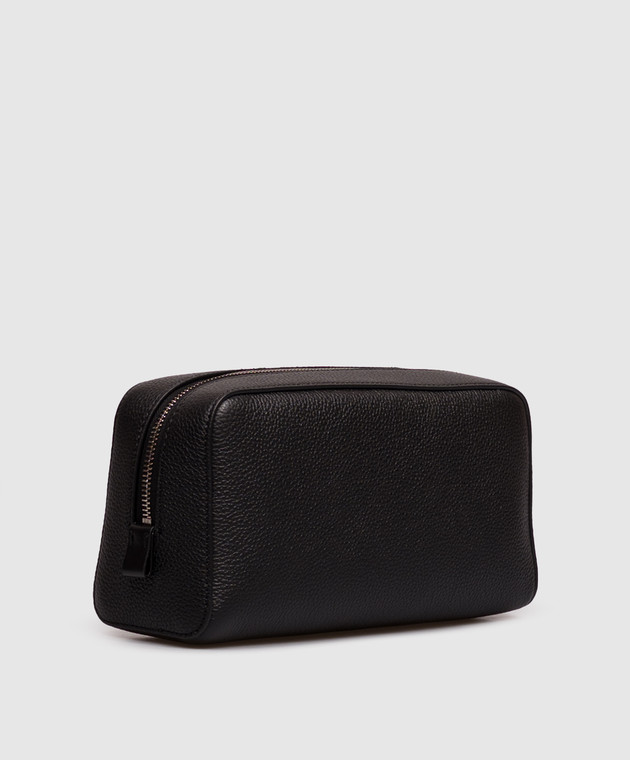 Tom Ford Черный кожаный несесер с принтом логотипа Y0356LCL213S изображение 2