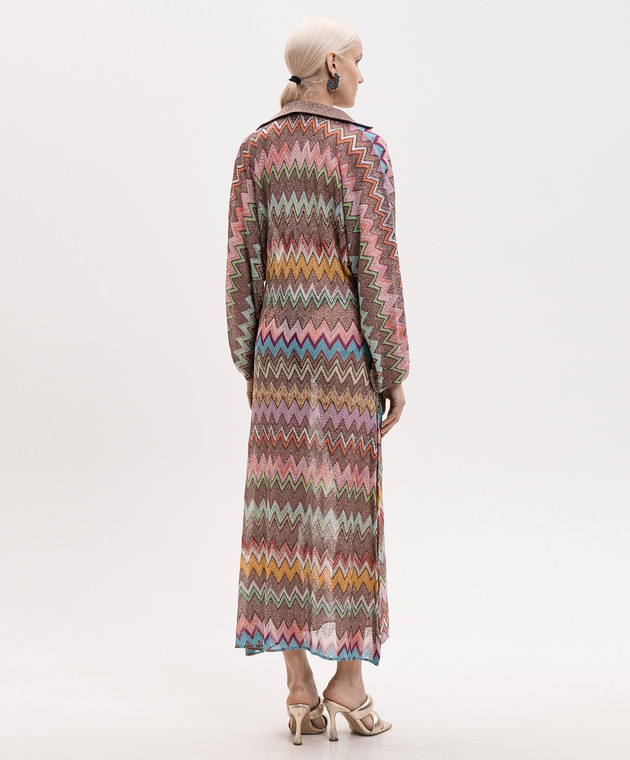 Missoni Платье в узор с разрезами MS26SQ1ZBR014K изображение 3