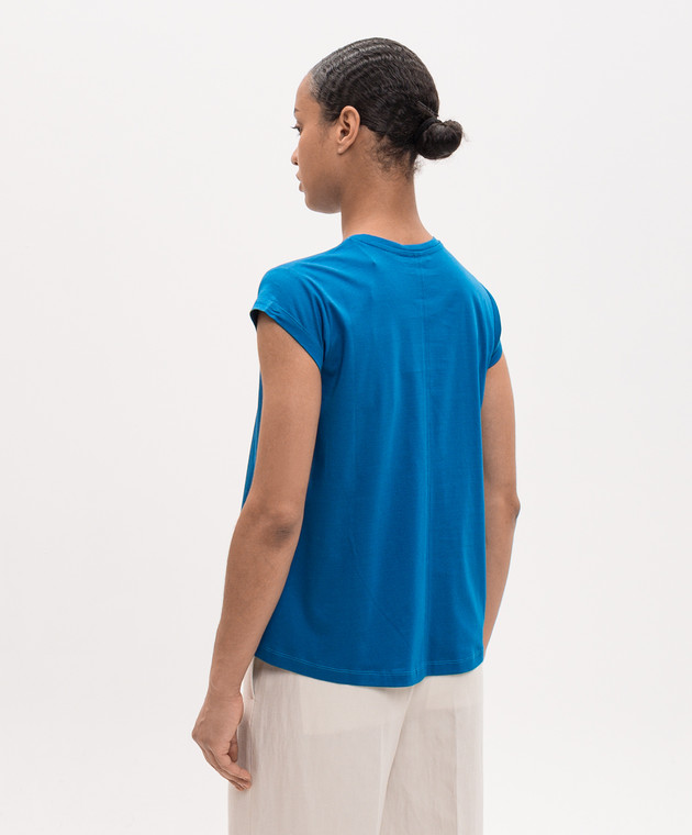 JOSEPH Синяя футболка Leva JF009852 изображение 4