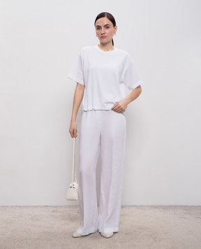 Peserico Біла футболка з принтом S06922J0Q40070E