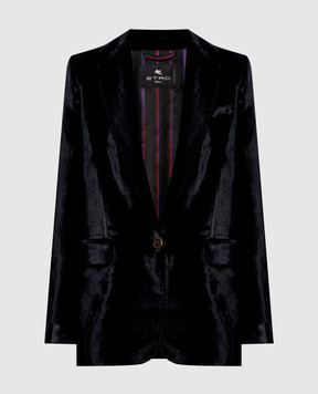 Etro Черный бархатный жакет WRCA004299TCD01