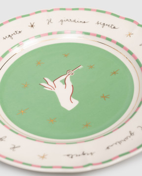 Bitossi Home Белая фарфоровая тарелка для фруктов Hand PAN01022