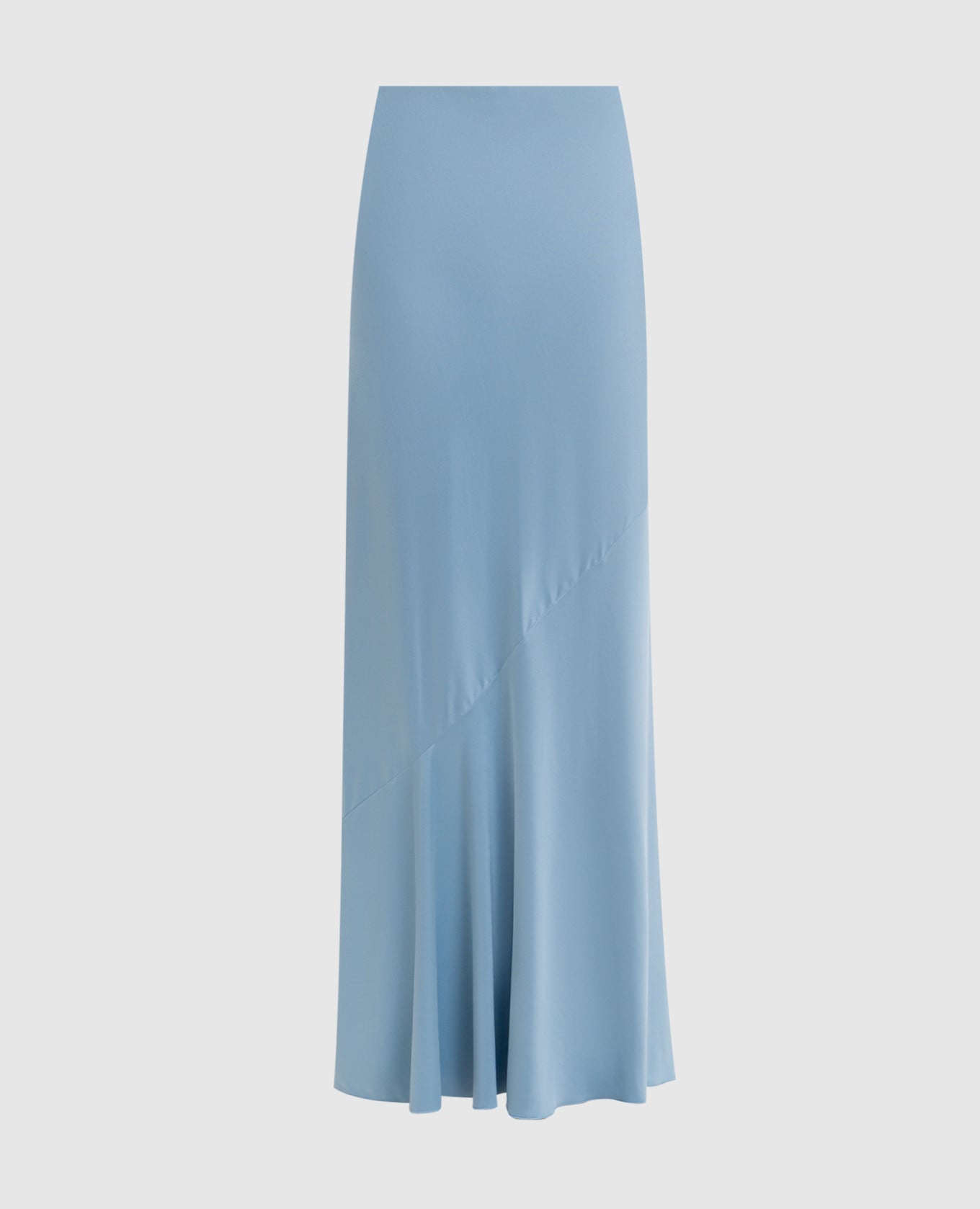 Голубая юбка макси