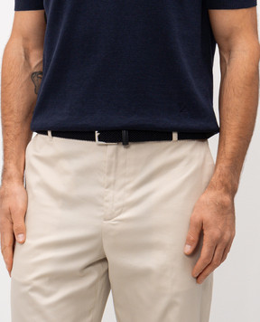 Kiton Синий плетеный ремень USC3601N01357