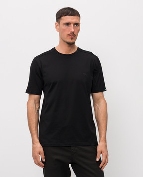 Stefano Ricci Чорна футболка з монограмою логотипа MNH6105140TE0001