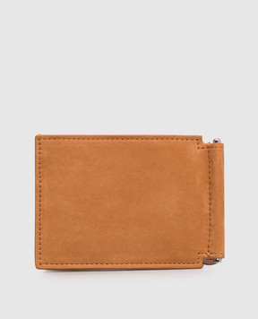 Brunello Cucinelli Коричневе портмоне з нубуку MWSKBU440