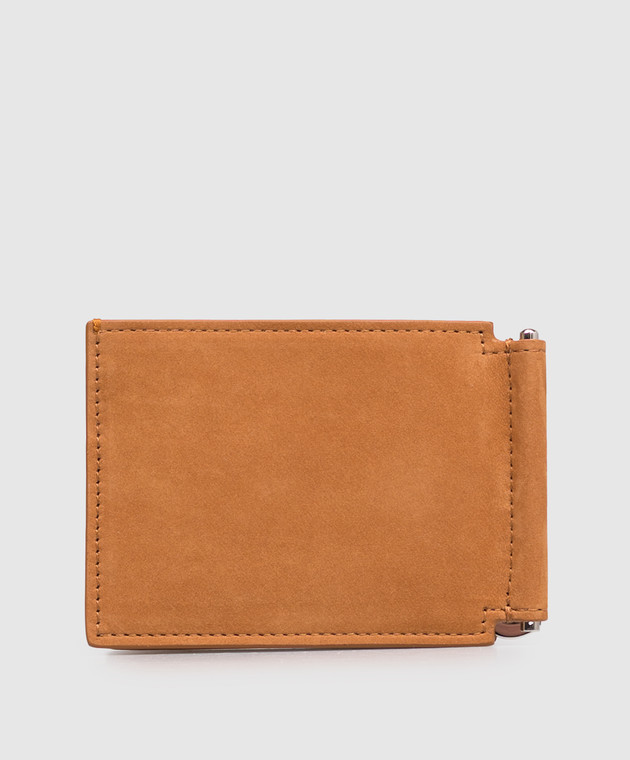 Brunello Cucinelli Коричневый портмоне из нубука MWSKBU440 изображение 2