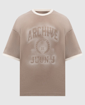 Juun.j Бежева футболка ARCHIVE JC6442P06A