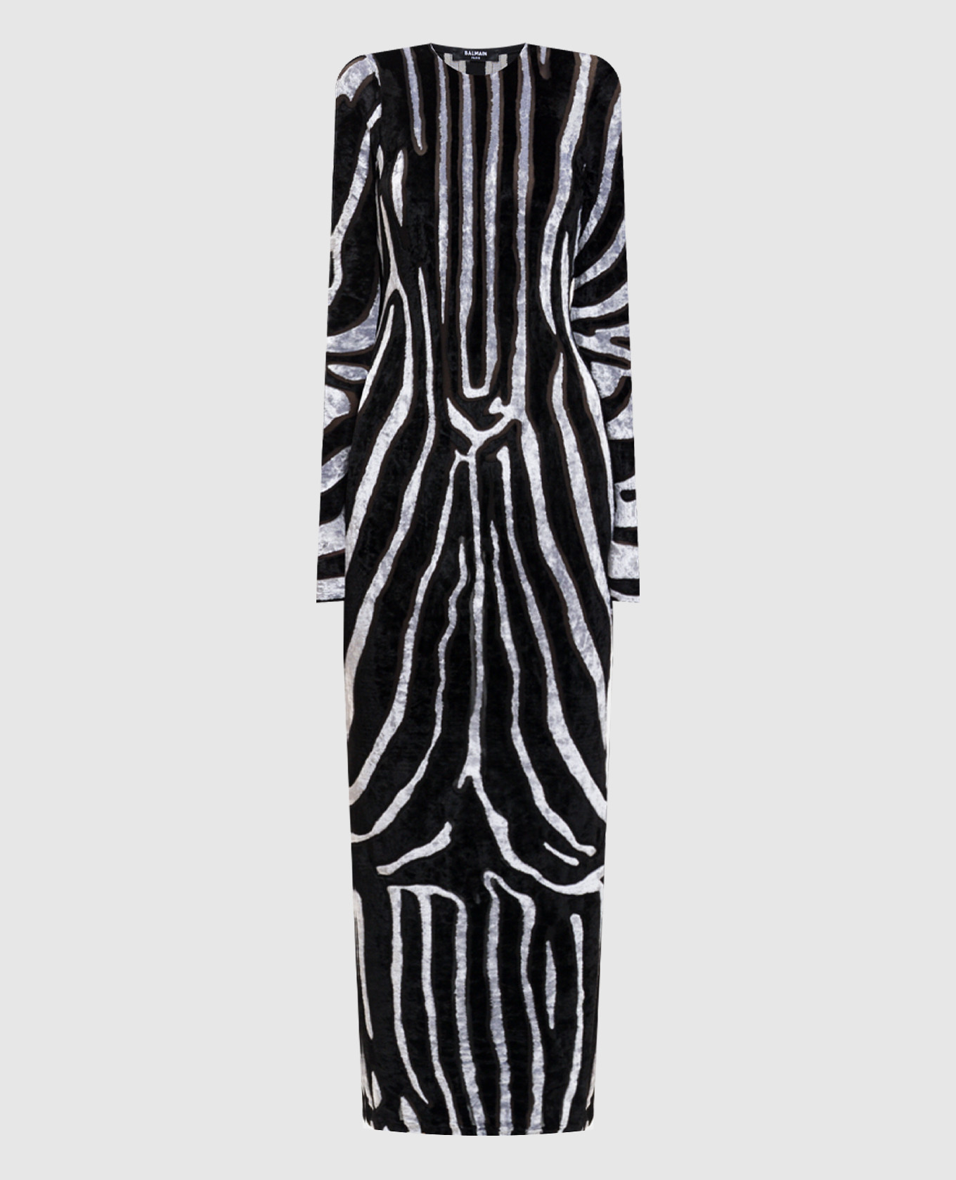 

Черное велюровое платье в анималистический узор, Черный, Коктейльные платья