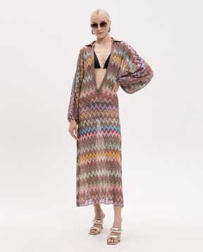 Missoni Платье в узор с разрезами MS26SQ1ZBR014K