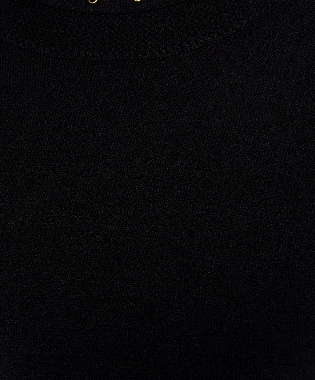 Twinset Чорний топ з пластиною логотипа 262TP3097 зображення 5