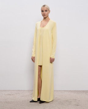 Tom Ford Желтый удлиненный кардиган из шерсти CAK383YAX994