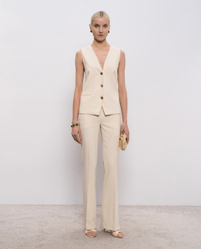 Twinset Бежевый жилет с логотипом 261TP2224